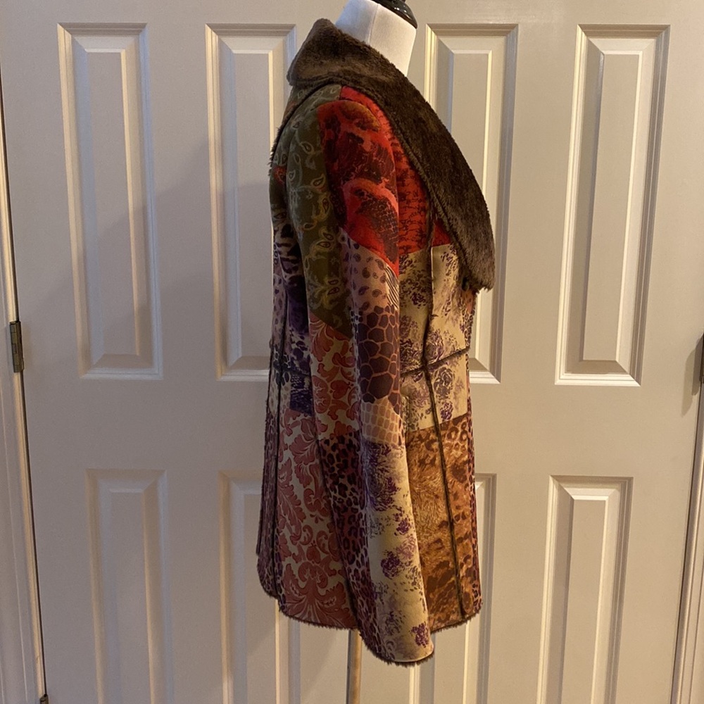 Lined Faux Fur and suede jacket - Picture 2 of 6
